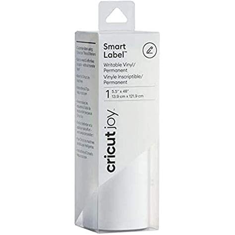 Cricut Joy Smart Labels 14x122cm (White); Just write, cut, peel & stick; Works without a cutting mat – just load & go!; Write directly on vinyl using Cricut Joy™ Pens & Markers*, or by hand; For Cricut Joy